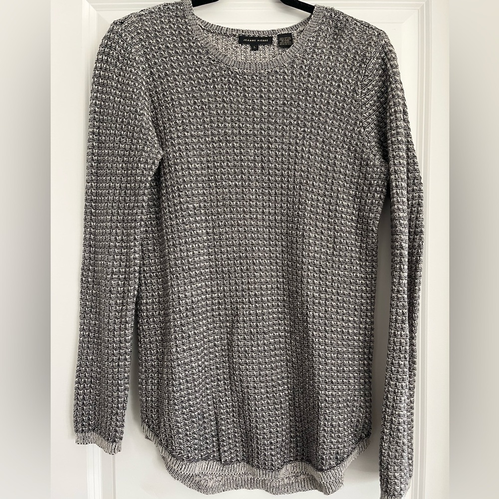 Black and White Knitted Sweater
